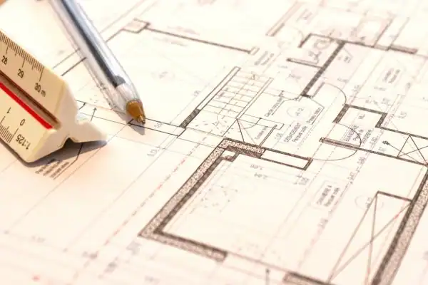 Image of architect Bamber Bridge drawings